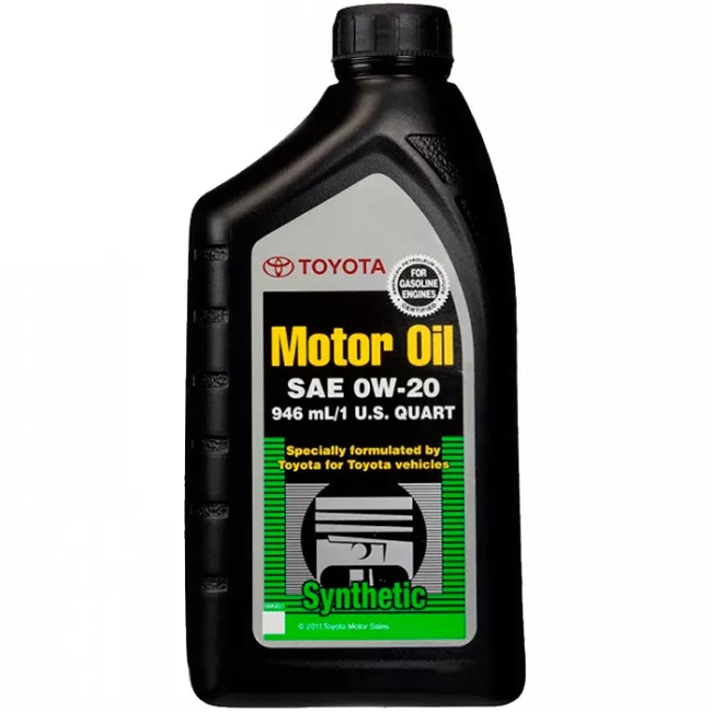 Моторное масло Toyota Motor Oil 0W-20 Synthetic 0.946 л (00279-0WQTE)