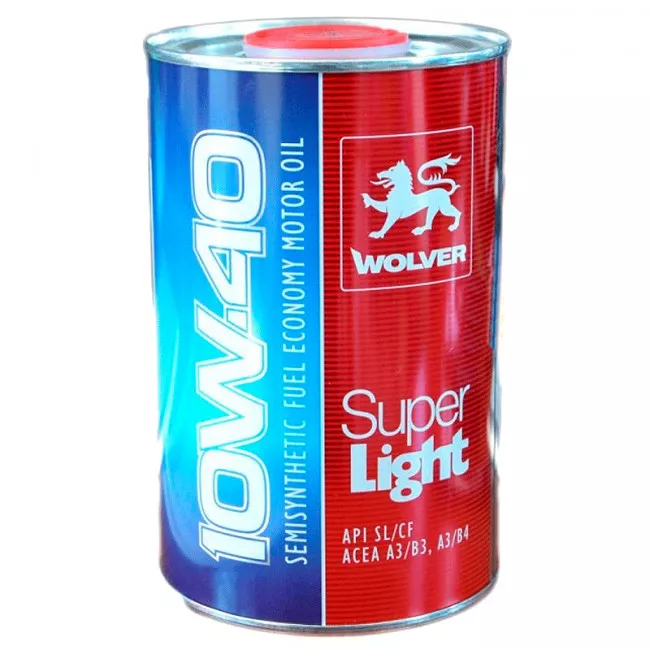 Моторна олива WOLVER Super Light 10W-40 1л (962) (4260360941054)