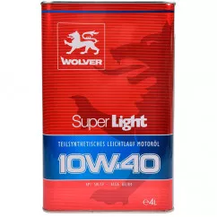 Масло моторное WOLVER Super Light 10W-40 4л (964) (4260360940033)