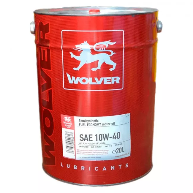 Моторное масло WOLVER Super Traffic 10W-40 20л (26264) (4260360942563)