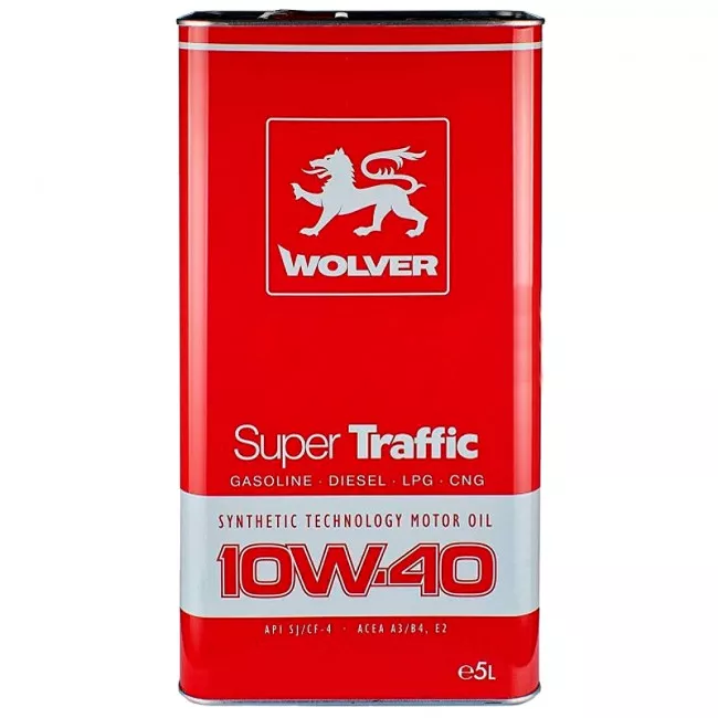 Моторное масло WOLVER Super Traffic 10W-40 5л (26267) (4260360942501)
