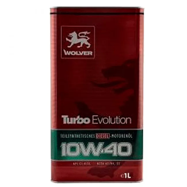 Моторное масло WOLVER Turbo Evolution 10W-40 1л (46814) (4260360944413)