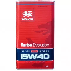 Масло моторное WOLVER Turbo Evolution 15W-40 5л (46816) (4260360944482)