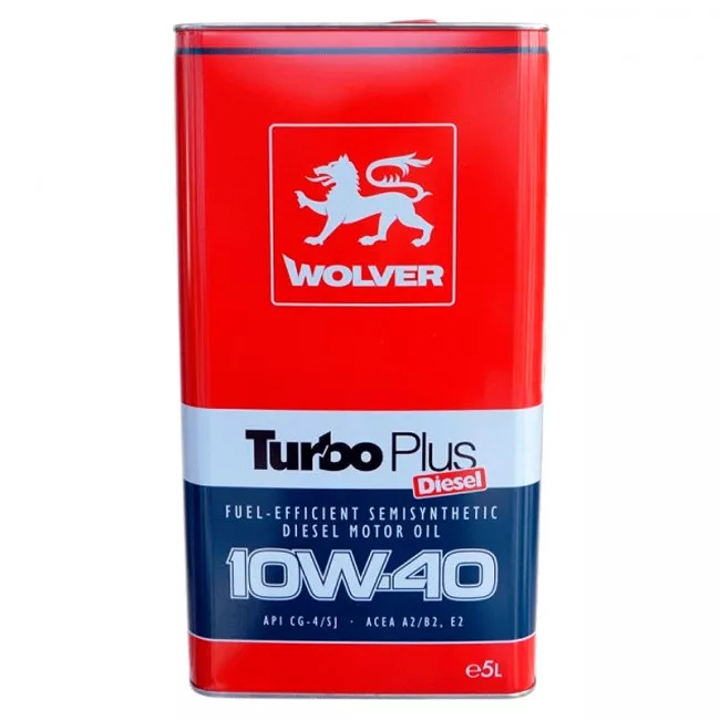 Моторное масло WOLVER Turbo Plus 10W-40 5л (22029) (4260360940996)