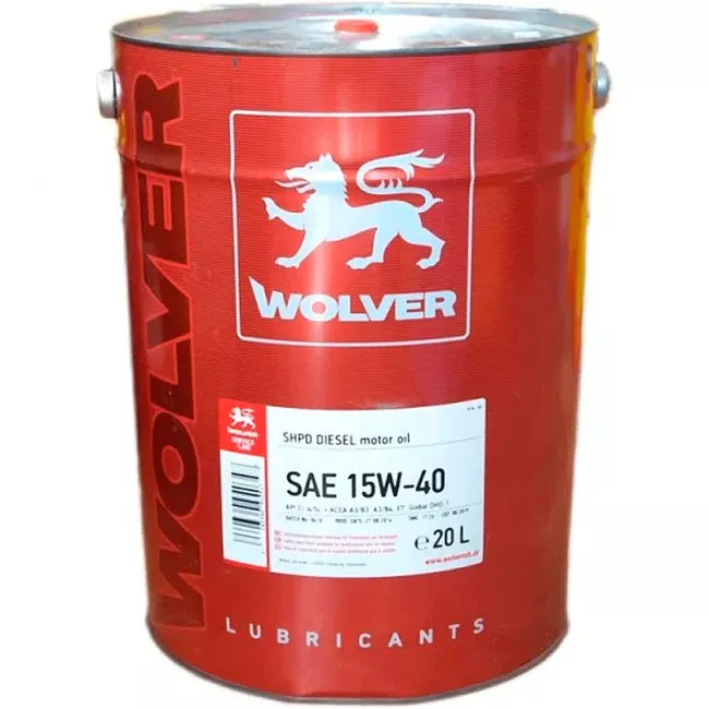 Моторное масло WOLVER Turbo Power 15W-40 20л (28575) (4260360943119)