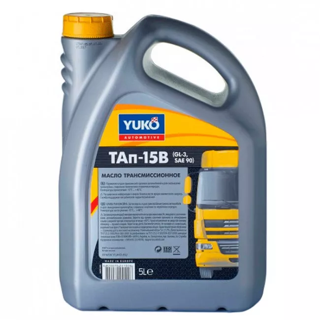Трансмиссионное масло YUKO ТАП-15В 90W GL-3 5л (4820070241006)