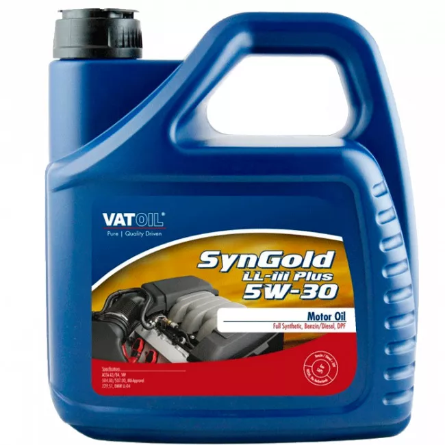 Масло моторное Vatoil SYNGOLD LL-III PLUS 5W-30 4л (50021)