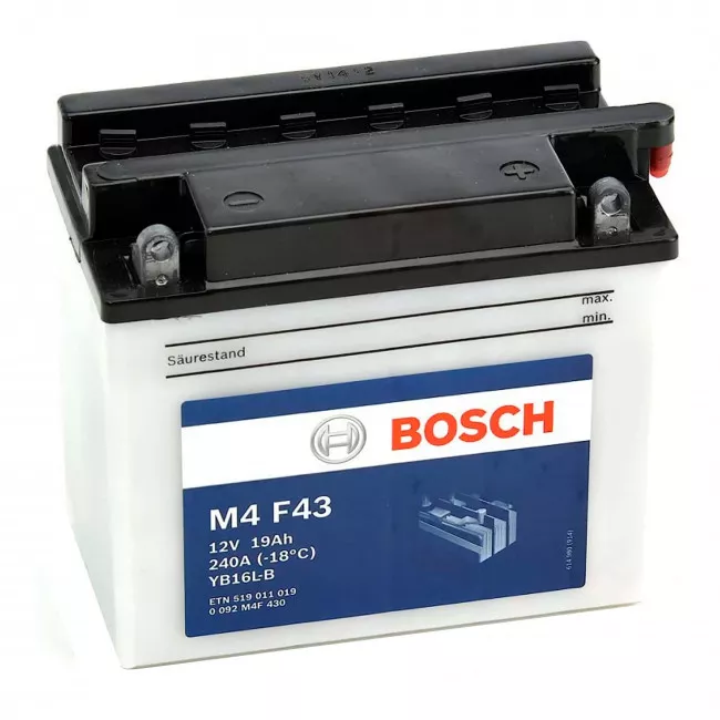 Мото аккумулятор BOSCH 6СТ-19Ah АзЕ (0092M4F430)