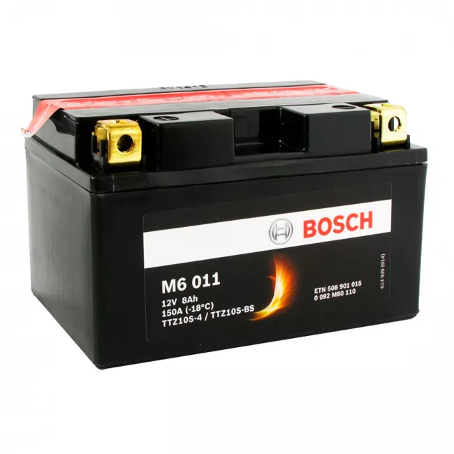Мото аккумулятор BOSCH M6 6СТ-8Аh Аз (0 092 M60 110) Мото аккумулятор BOSCH M6 6СТ-8Аh Аз (0 092 M60 110)