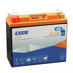 Мото акумулятор Exide 6СТ-5Ah (+/-) (ELT12B)