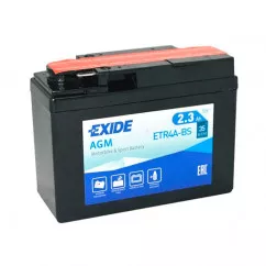 Мото акумулятор Exide AGM 6СТ-2,3Ah (+/-) (ETR4A-BS)