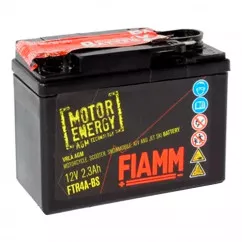 Мото акумулятор Fiamm AGM 6СТ-2.3Ah (-/+) (FTR4A-BS)
