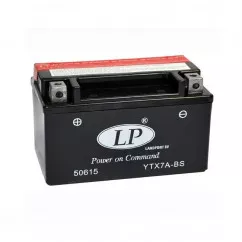 Мото акумулятор LP Battery AGM 6СТ-6Ah (+/-) (YTX7A-BS)