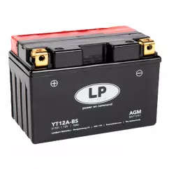 Мото акумулятор LP Battery AGM 6СТ-10Ah (+/-) (YN12A-BS)