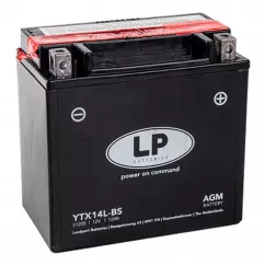 Мото аккумулятор LP Battery AGM 6СТ-12Ah (-/+) (YTX14L-BS)