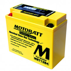 Мото аккумулятор MOTOBATT залитый и заряженный AGM 11Ah 150A Аз (MBT12B4)
