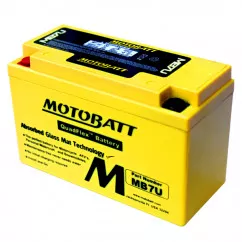 Мото аккумулятор Motobatt AGM СТ- 6.5Ah (+/-) (MB7U)
