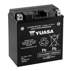 Мото аккумулятор Yuasa 6СТ-18Ah (+/-) (YTX20CH-BS)