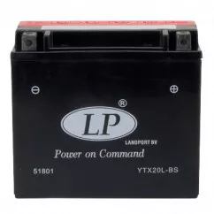 Мото акумулятор LP Battery AGM 6CT-18Ah (-/+) (YTX20L-BS)
