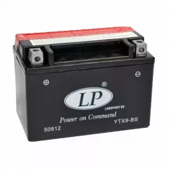 Мото аккумулятор LP Battery AGM 6CT-8Ah (+/-) (YTX9-BS)