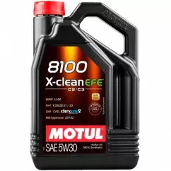 Моторное масло Motul 8100 X-Clean EFE 5W-30 4л (814007)