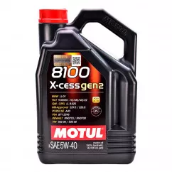 Моторное масло MOTUL 8100 X-cess GEN2 5W-40 5л