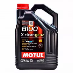 Моторное масло MOTUL 8100 X-CLEAN 5W-40 GEN2 5л