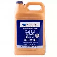 Моторное масло Subaru Synthetic Oil 5W-30 3.785л