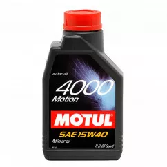 Масло моторное MOTUL 4000 Motion SAE 15W-40 1л (386401)