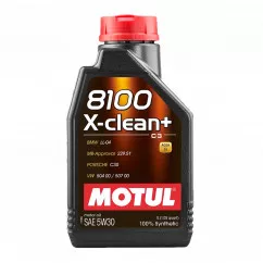 Масло моторное MOTUL 8100 X-CLEAN + 5W-30 1л (854711)