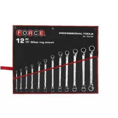 Набор накидных ключей отогнутых Force 6-32мм 12шт (51213P-8)