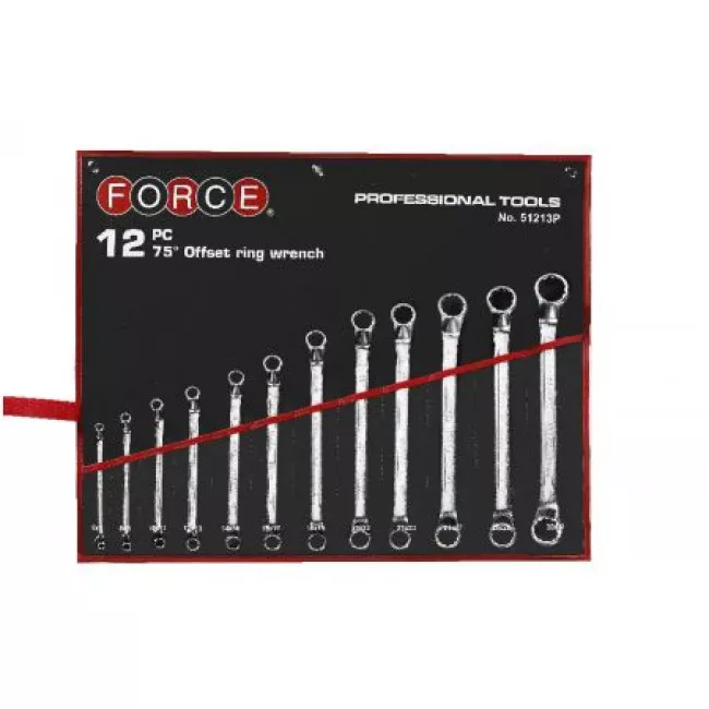 Набор накидных ключей отогнутых Force 6-32мм 12шт (51213P-8)