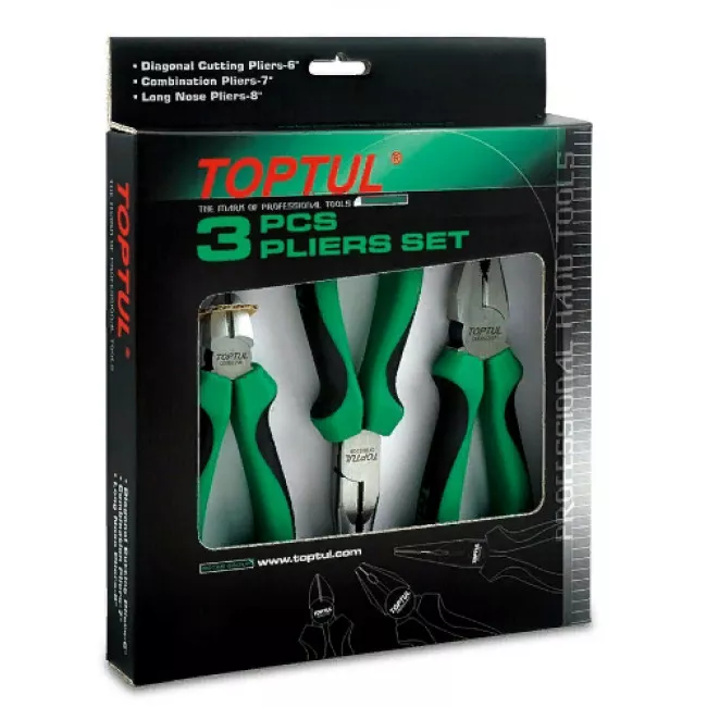 Набор пассатижей Toptul 3шт (GAAE0302) Набор пассатижей Toptul 3шт (GAAE0302)