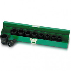Набор ударных головок Toptul 1/2" 10-24мм 10шт (GDAD1001)
