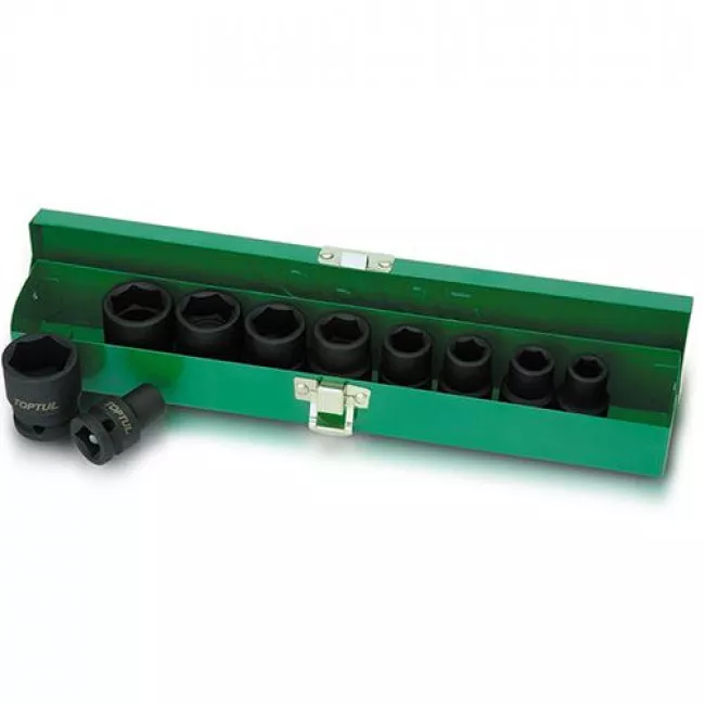 Набор ударных головок Toptul 1/2" 10-24мм 10шт (GDAD1001) Набор ударных головок Toptul 1/2" 10-24мм 10шт (GDAD1001)