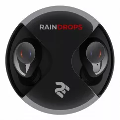 Наушники 2E RainDrops True Wireless Waterproof Mic Black (2E-EBTWRDBK)