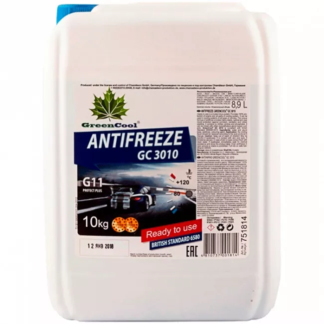 Антифриз Green Cool GC3010 -40°C синій 10л (751814)