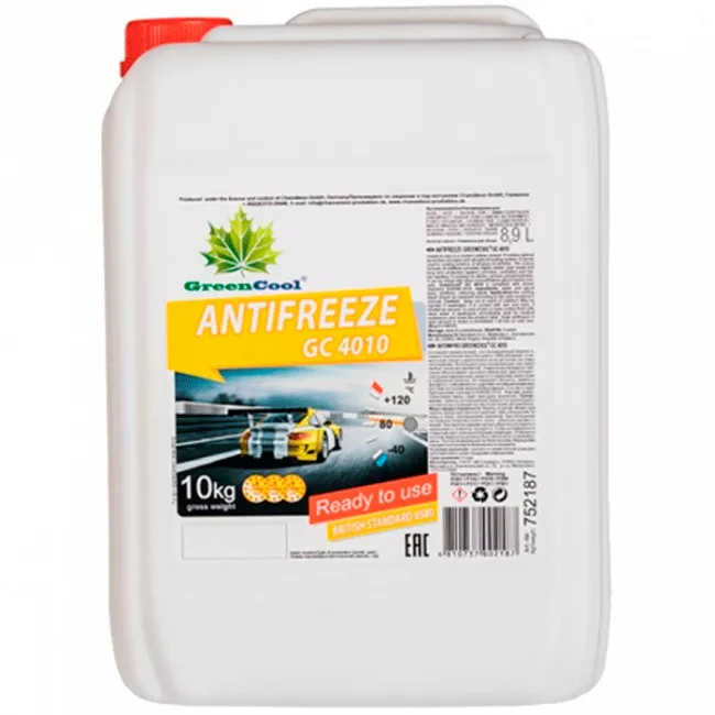 Антифриз Green Cool GC4010 G12 -40°C желтый 10л (752187)