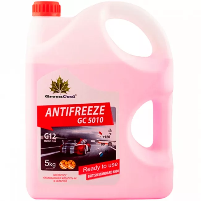 Антифриз Green Cool GC5010 G12 -40°C красный 5л (791685)
