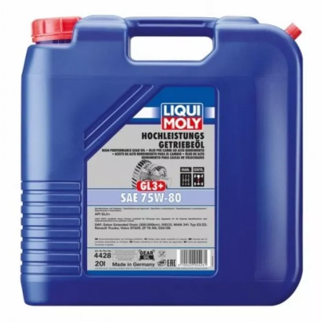 Масло трансмиссионное Liqui Moly Hochleistungs-Getriebeoil GL3+ 75W-80 20л (4428) Масло трансмиссионное Liqui Moly Hochleistungs-Getriebeoil GL3+ 75W-80 20л (4428)