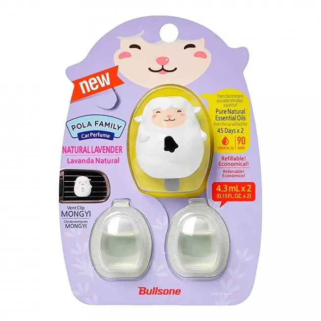 Освежитель воздуха Bullsone Pola Family Vent Clip Mongyi Lavender 4,3мл +1 Extra (401403)