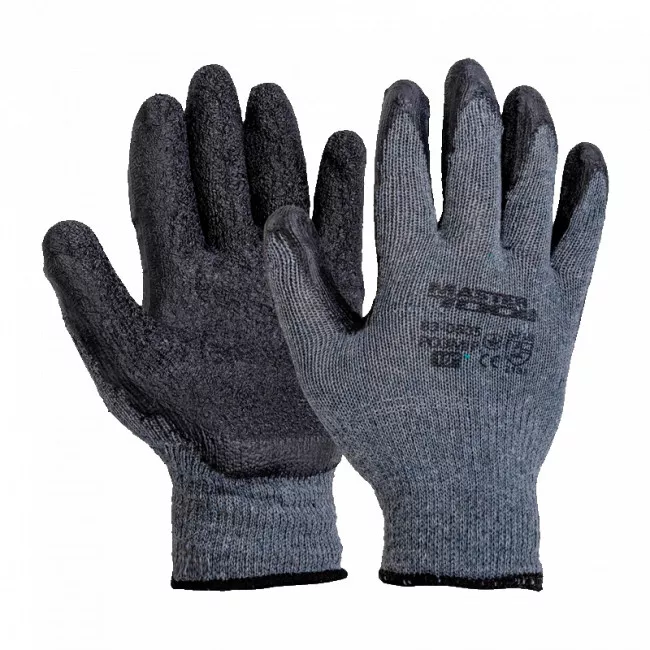 Рукавички MASTER TOOL CRINKLE LATEX COTTON (RECODRAC) 72-77 г (83-0605)