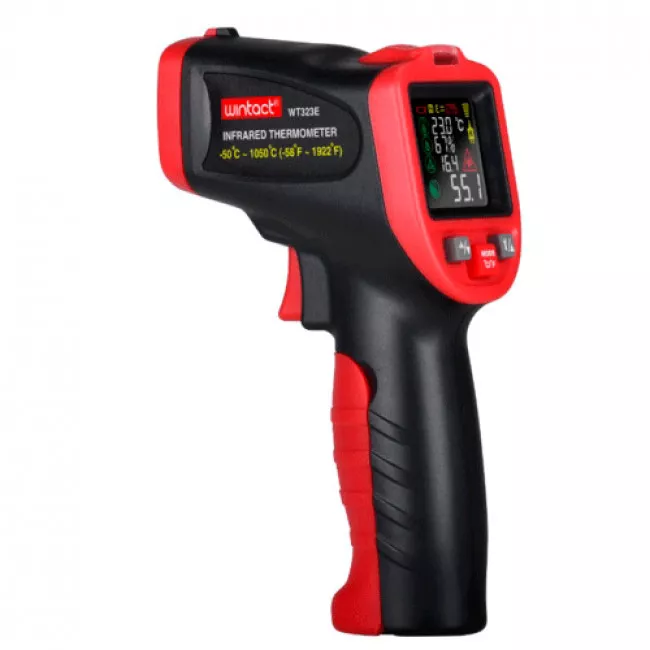 Пирометр инфракрасный бесконтактный WINTACT (цв дисплей) -50 ~ 1050 ℃ (WT323E) Пирометр инфракрасный бесконтактный WINTACT (цв дисплей) -50 ~ 1050 ℃ (WT323E)