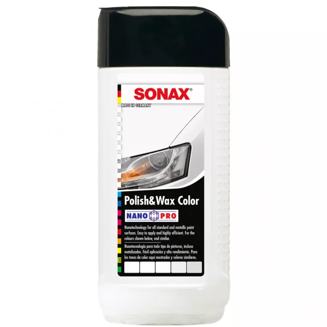 Поліроль з воском SONAX NanoPro білий 250 мл (296041) Поліроль з воском SONAX NanoPro білий 250 мл (296041)