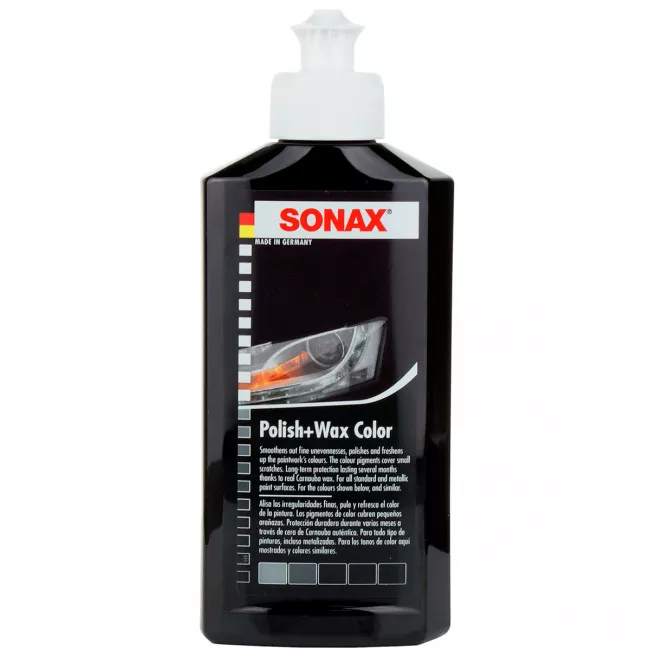 Полироль с воском SONAX NanoPro черный 250 мл (296145/296141) Полироль с воском SONAX NanoPro черный 250 мл (296145/296141)