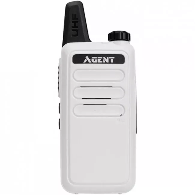 Рация Agent AR-T7 (2W, UHF, 400-470 MHz, до 10 км, 16 каналов, АКБ), белая (285-1012_white) Рация Agent AR-T7 (2W, UHF, 400-470 MHz, до 10 км, 16 каналов, АКБ), белая (285-1012_white)