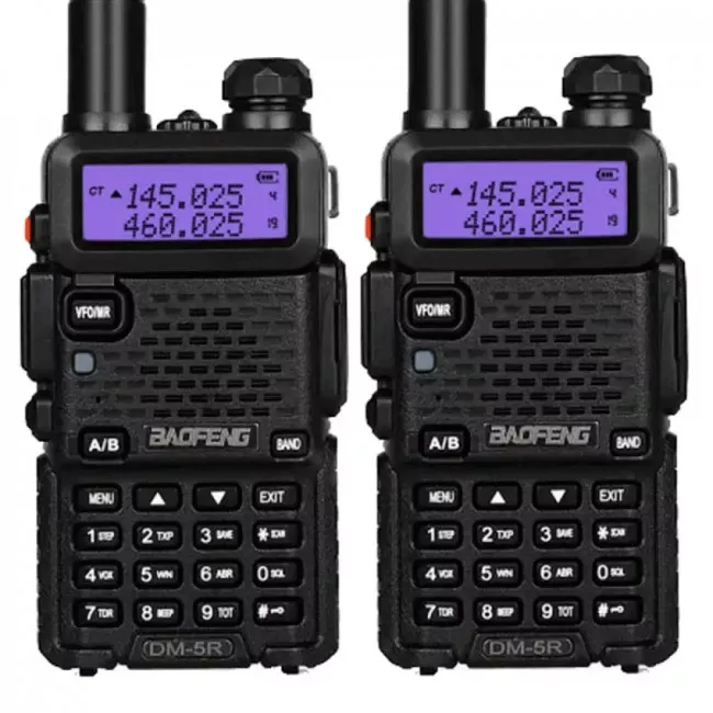 Рация Baofeng DM-5R Forest (5W,136-174, 400-480MHz, до 16км, 512 канал), 2шт, черная (159-1033_2_F)