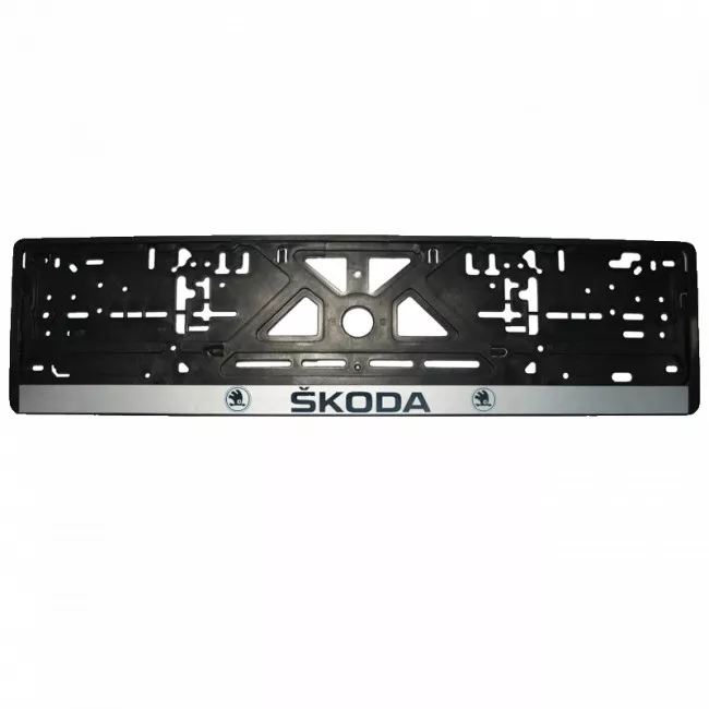 Рамка під номерний знак (рельєфна) Skoda (208010)