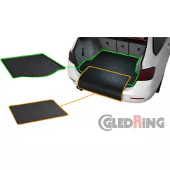 Резиновые коврики в багажник Gledring для Ford Mondeo (wagon)(mkIV) 2015-> (with narrow spare tyre) (GR 1307)