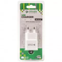 Зарядний пристрій для USB 2.1 A POWER PLANT DV00DV5042